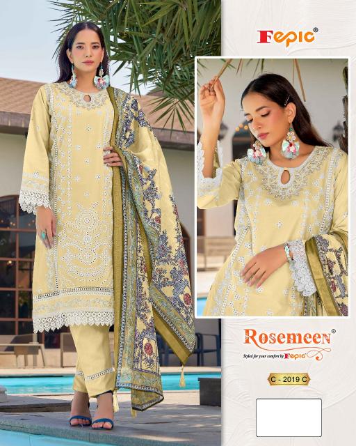 Fepic rosemeen C-2019 sambalpuri dress material wholesale